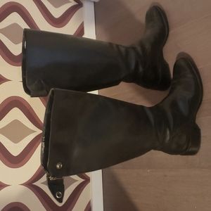 Franco Sarto Black Boots 8.5